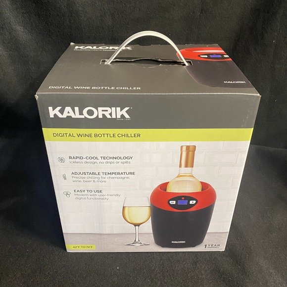 Kalorik Digital Wine Bottle Chiller Red Black Model WCL 46343 R - Picture 9 of 9